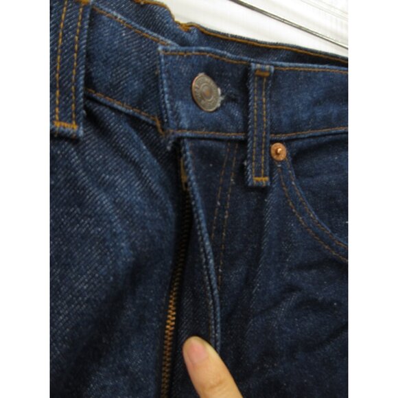 VINTAGE Levis Jeans 28X33 501 Straight Orange Tab 70s 80s Slight Flare - Picture 2 of 10